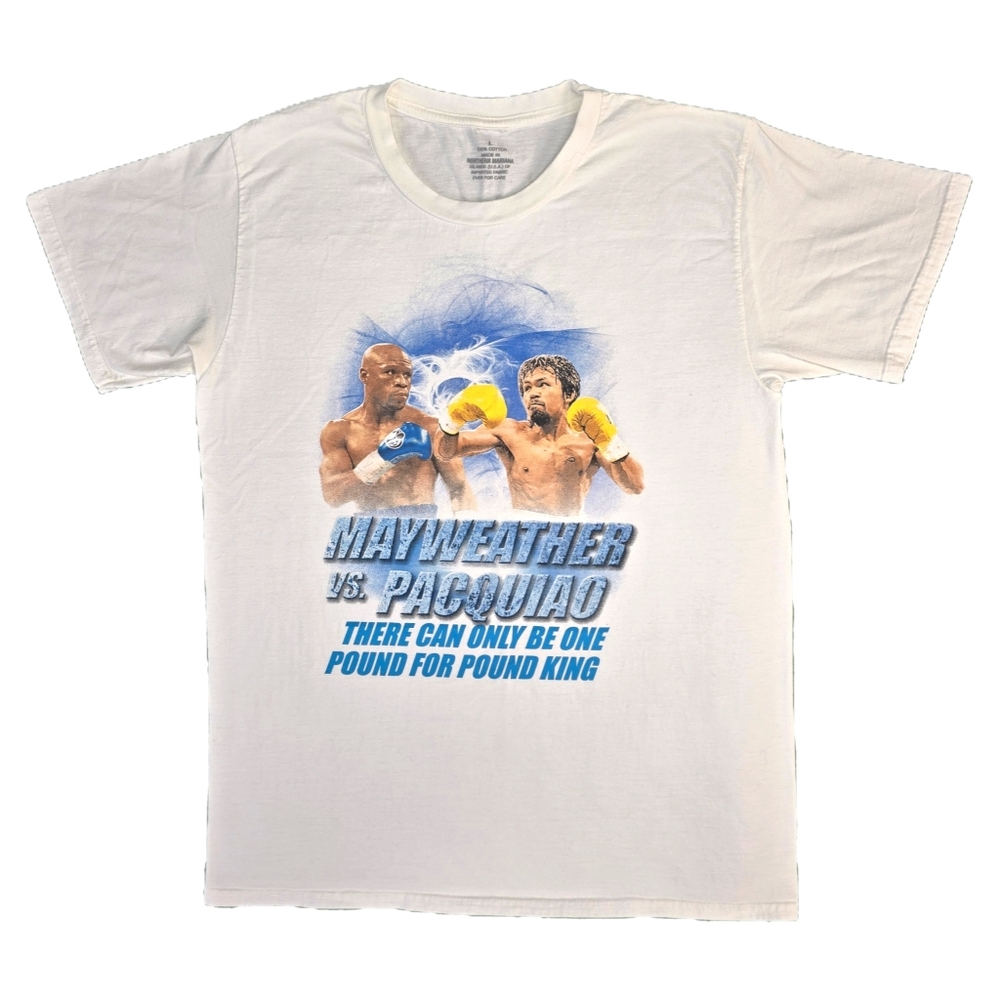 2015 FLOYD MAYWEATHER vs MANNY PACQUIAO Fight Boxing T Shirt Size Large Men’s